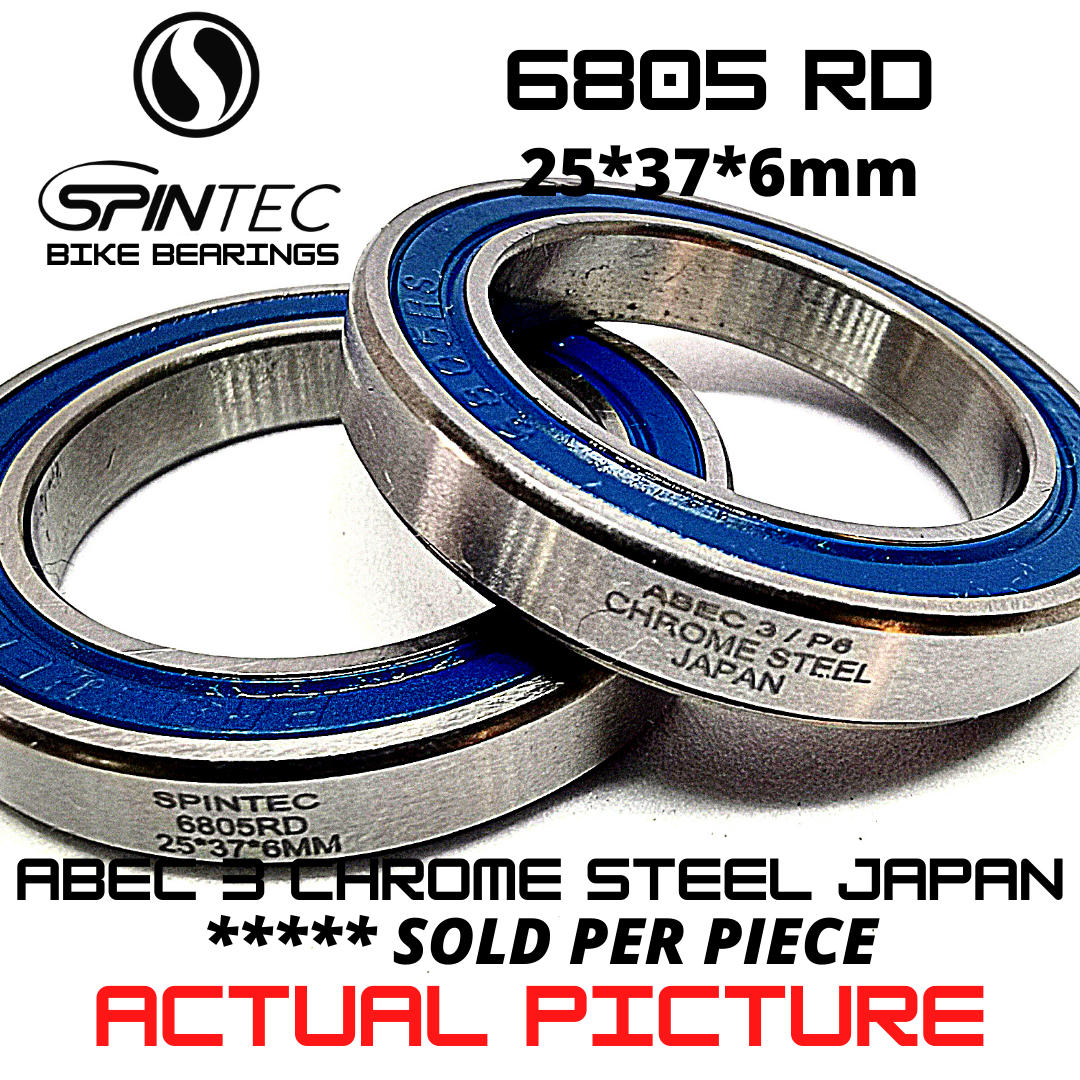 6805RD Bicycle Bearing 25*37*6mm – Japan Chrome Steel Rubber Sealed Bike Bottom Bracket Bearing