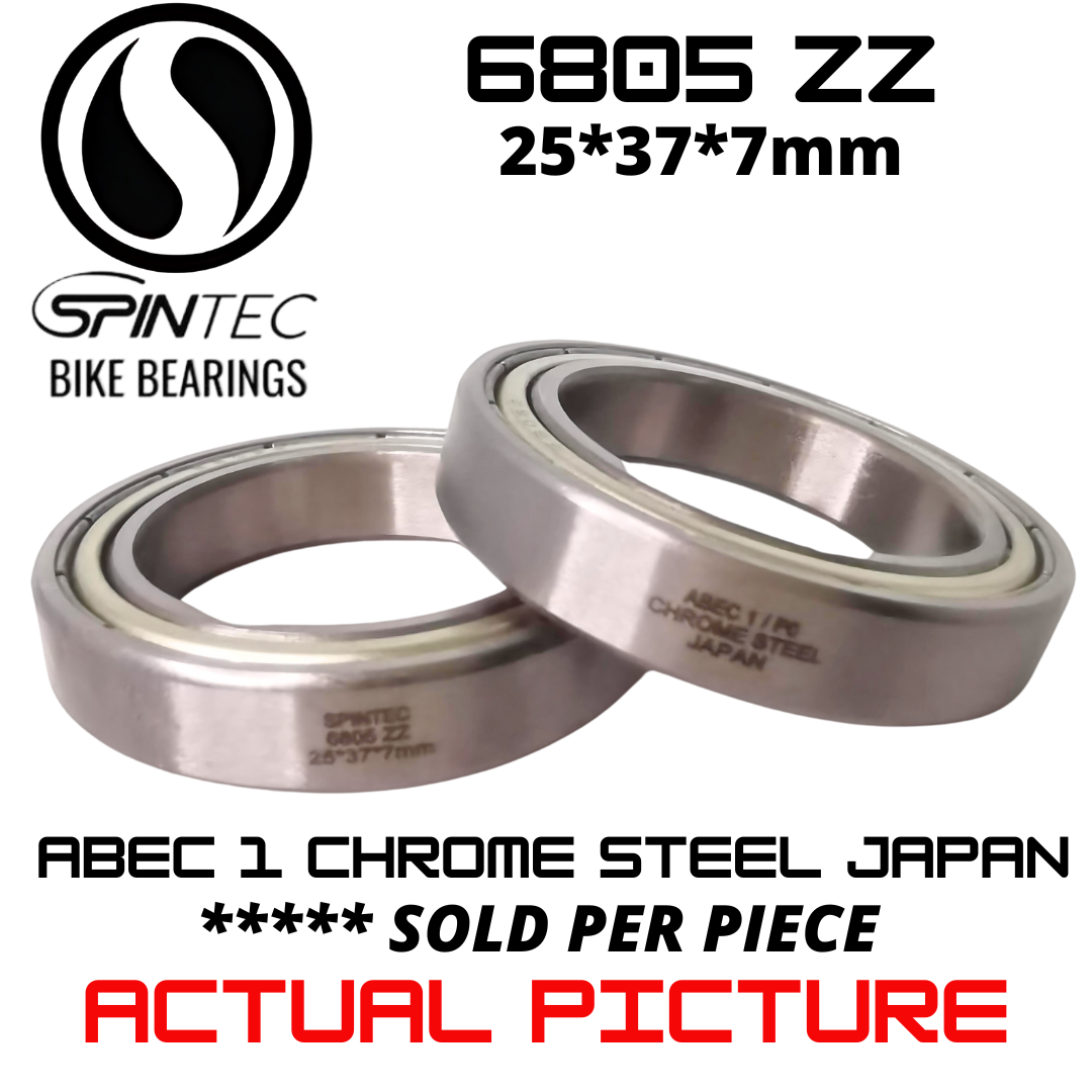 6805ZZ Bicycle Bearing 25*37*7mm – Japan Chrome Steel Metal Sealed Bike Bearing