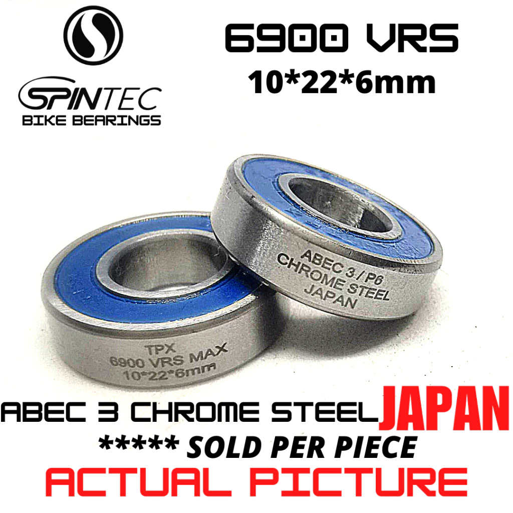 6900 VRS MAX Bicycle Bearing 10*22*6mm – Japan Chrome Steel Rubber Sealed Bike Frame / Linkage Bearing