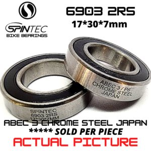6903 2RS Bicycle Bearing 17*30*7mm – Japan Chrome Steel Rubber Sealed Bike Hub Bearing & Bottom Brackets