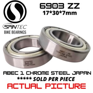 6903ZZ Bicycle Bearing 17*30*7mm – Japan Chrome Steel Metal Sealed Bike Bearing