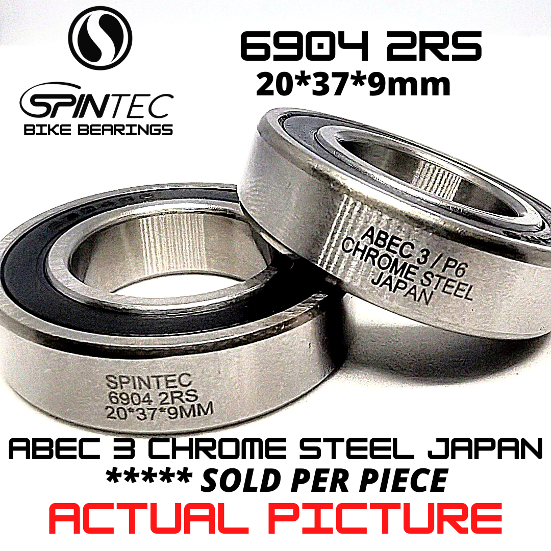 6904 2RS Bicycle Bearing 20*37*9mm – Japan Chrome Steel Rubber Sealed Bike Hub Bearing