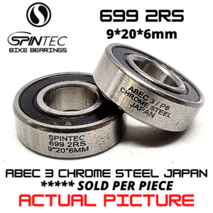 699 2RS Bicycle Bearing 9*20*6mm – Japan Chrome Steel Rubber Sealed Bike Hub Bearing