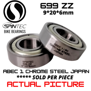 609ZZ Bicycle Bearing 9*24*7mm – Japan Chrome Steel Metal Sealed Bike Bearing
