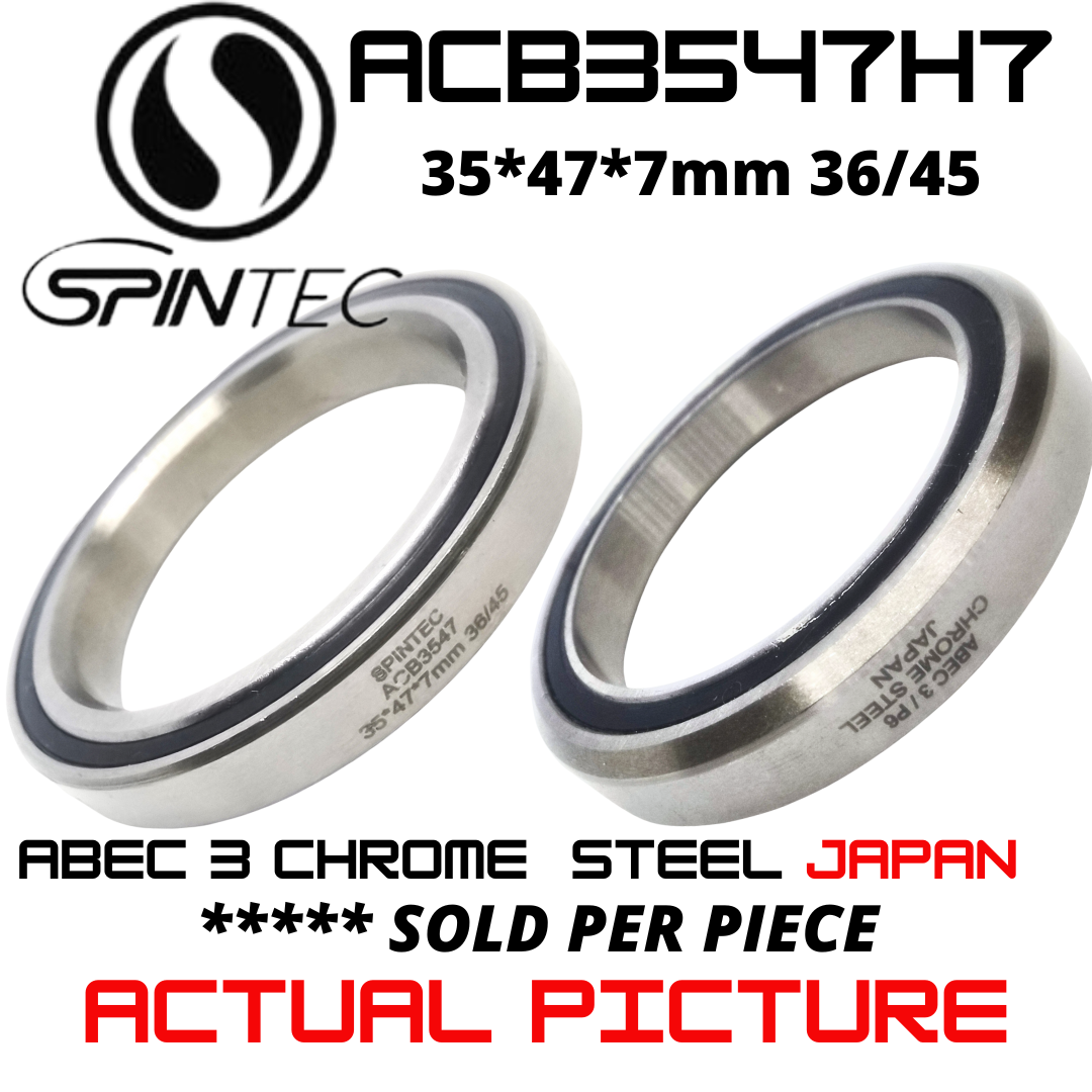 ACB3547H7 Bicycle Bearing 35* 47*7mm (36/45) – Japan Chrome Steel Rubber Sealed Bike Headset Bearing