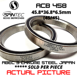 ACB458 Bicycle Bearing 36.8*45.8*6.5mm  (45/45) – Japan Chrome Steel Rubber Sealed Bike Headset Bearing