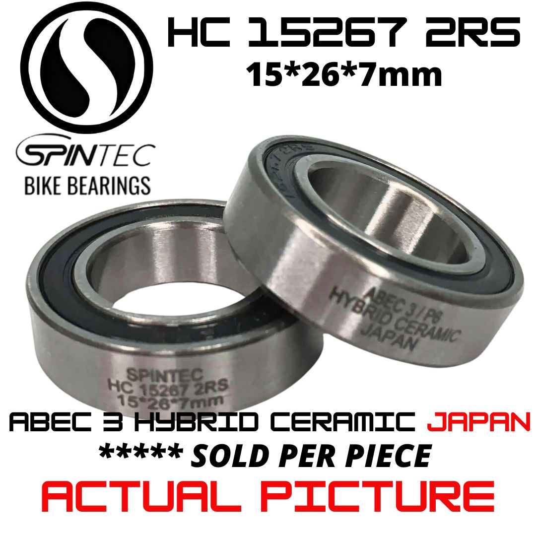HC15267 2RS Bicycle Bearing 15*26*7mm – Japan Hybrid Ceramic Rubber Sealed Bike Bearing