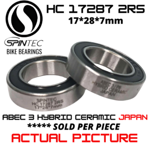 HC17287 2RS Bicycle Bearing 17*28*7mm – Japan Hybrid Ceramic Rubber Sealed Bike Bearing