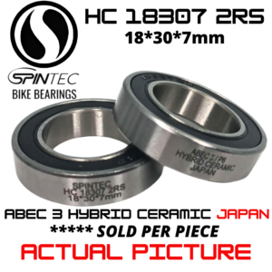 HC18307 2RS Bicycle Bearing 18*30*7mm – Japan Hybrid Ceramic Rubber Sealed Bike Bearing