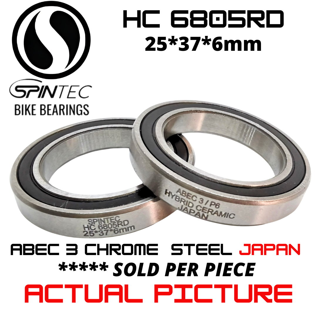 HC6805RD Bicycle Bearing 25*37*6mm – Japan Hybrid Ceramic Rubber Sealed Bike Bearing