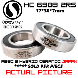 HC6903 2RS Bicycle Bearing 17*30*7mm – Japan Hybrid Ceramic Rubber Sealed Bike Bearing