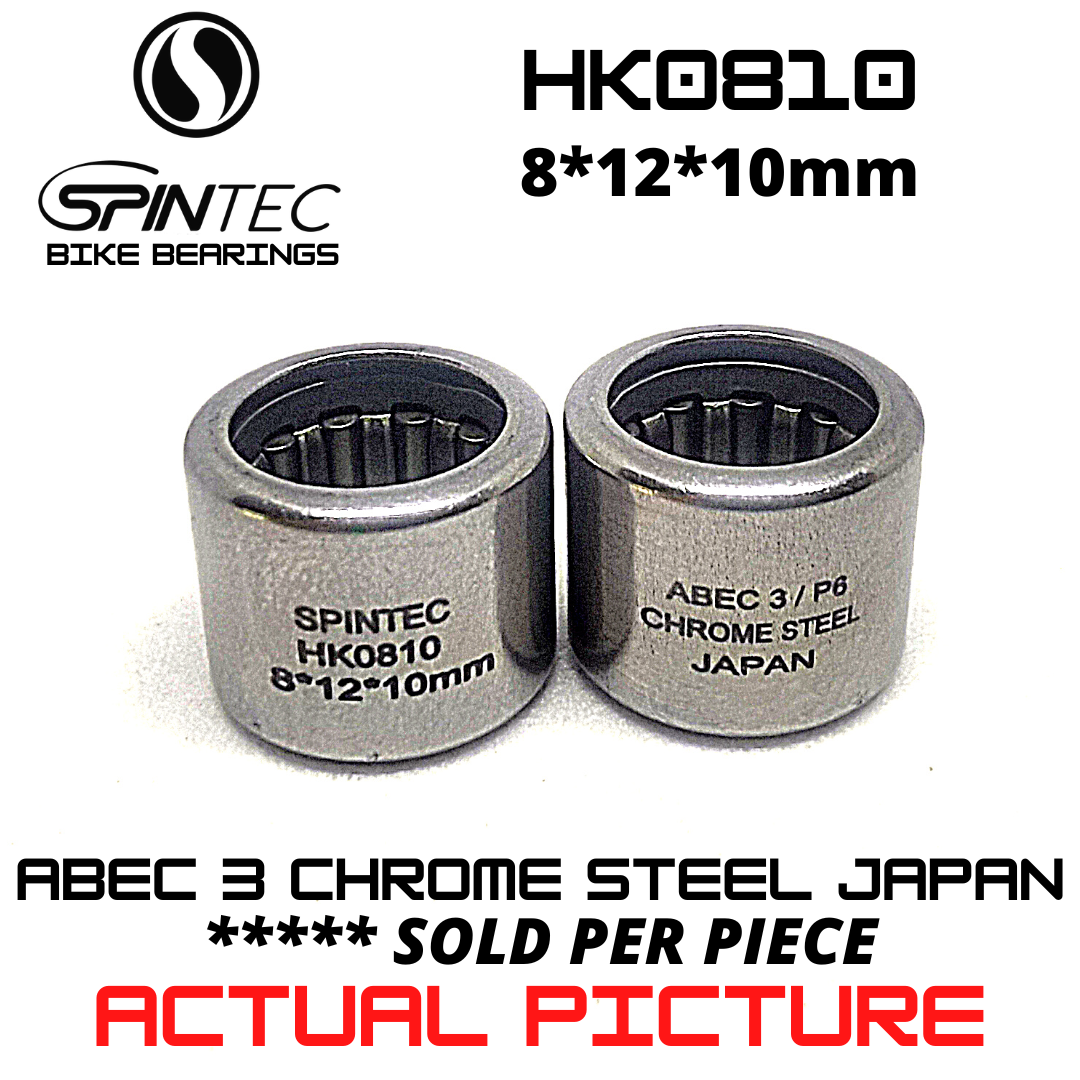 HK0810 Bicycle Bearing 8*12*10mm – Japan Chrome Steel Rubber Sealed Bike Pedal Bearing
