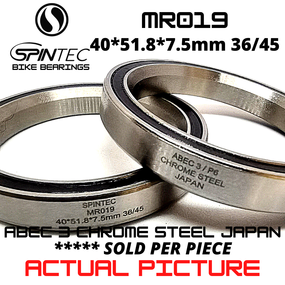 MR019 Bicycle Bearing 40*51.8*7.5mm (36/45) – Japan Chrome Steel Rubber Sealed Bike Headset Bearing
