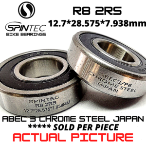 R8 2RS Bicycle Bearing 12.7*28.575*7.938mm – Japan Chrome Steel Rubber Sealed Bike Hub Bearing