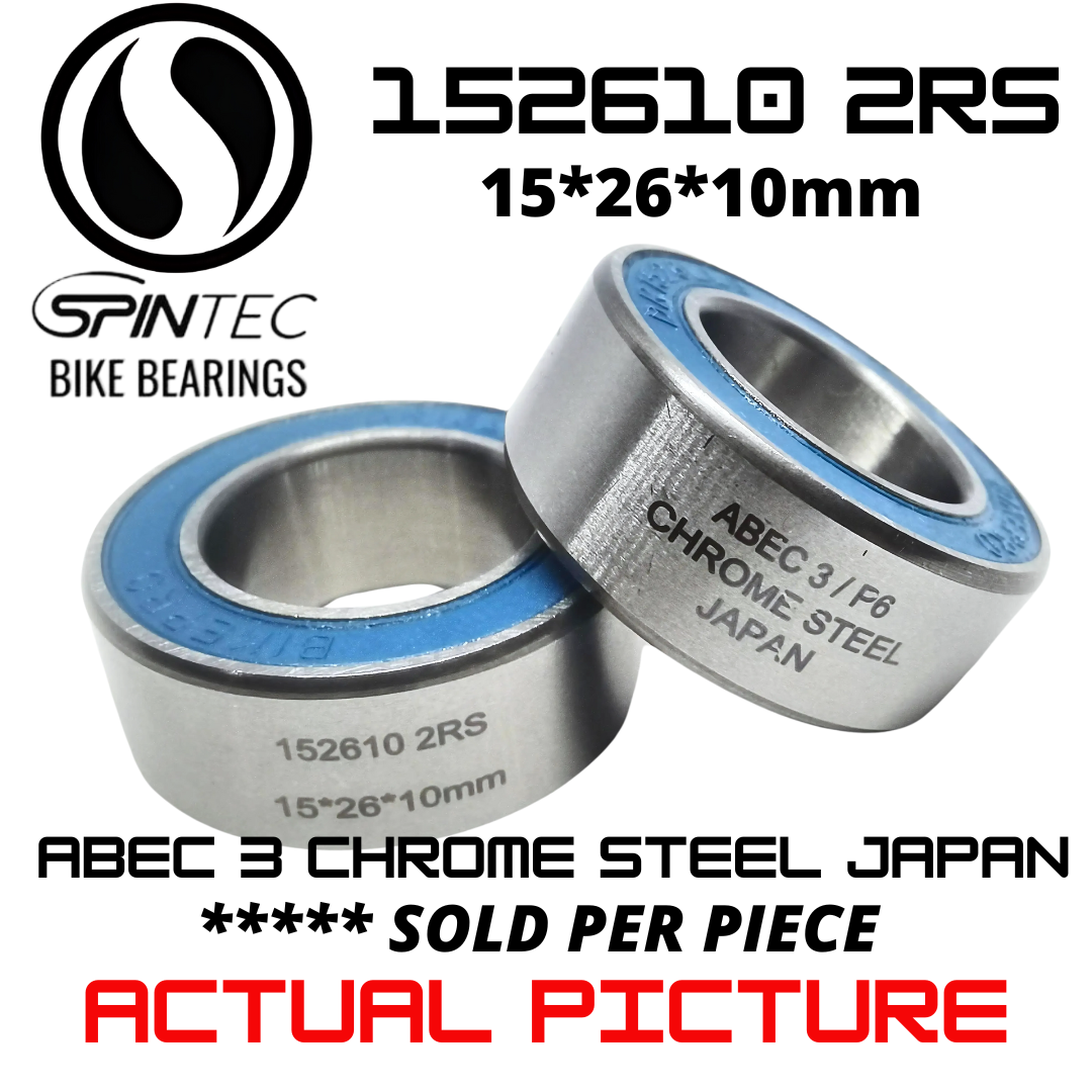 152610 2RS Bicycle Bearing 15*26*10mm – Japan Chrome Steel Rubber Sealed Bike Hub Bearing
