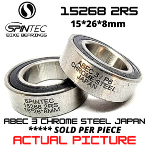 15268 2RS Bicycle Bearing 15*26*8mm – Japan Chrome Steel Rubber Sealed Bike Hub Bearing