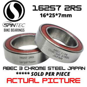 16257 2RS Bicycle Bearing 16*25*7mm – Japan Chrome Steel Rubber Sealed Bike Hub Bearing