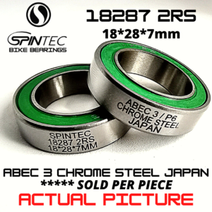 18287 2RS Bicycle Bearing 18*28*7mm – Japan Chrome Steel Rubber Sealed Bike Hub Bearing