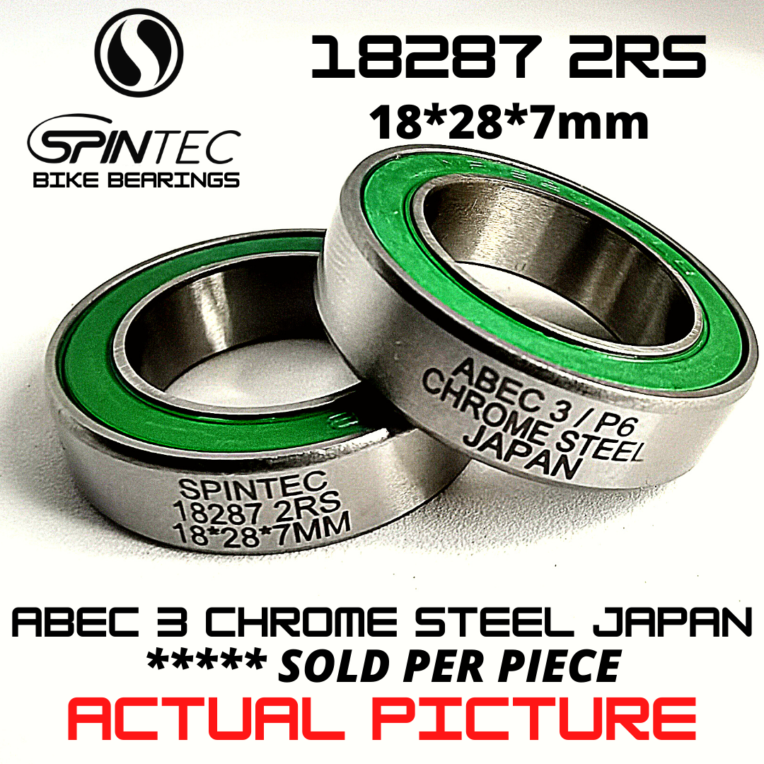 18287 2RS Bicycle Bearing 18*28*7mm – Japan Chrome Steel Rubber Sealed Bike Hub Bearing