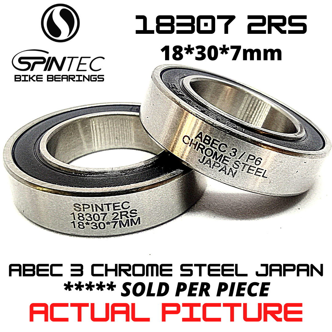 18307 2RS Bicycle Bearing 18*30*7mm – Japan Chrome Steel Rubber Sealed Bike Hub Bearing
