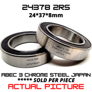 24378 2RS Bicycle Bearing 24*37*8mm – Japan Chrome Steel Rubber Sealed Bike Bottom Bracket Bearing