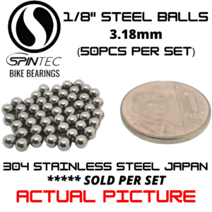 1/8" Bicycle Bearing 3.18mm – Japan Stainless Steel Loose Ball Bike Bearing
