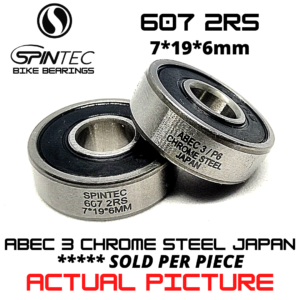 607 2RS Bicycle Bearing 7*19*6mm – Japan Chrome Steel Rubber Sealed Bike Hub Bearing