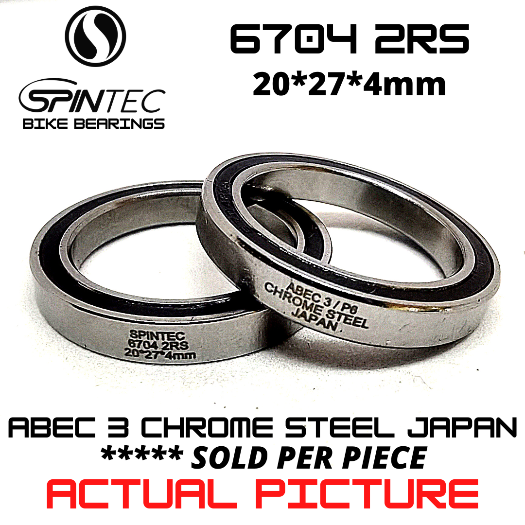 6704 2RS Bicycle Bearing 20*27*4mm – Japan Chrome Steel Rubber Sealed Bike Hub Bearing