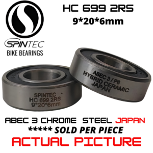 HC699 2RS Bicycle Bearing 9.20.6mm – Japan Hybrid Ceramic Rubber Sealed Bike Bearing