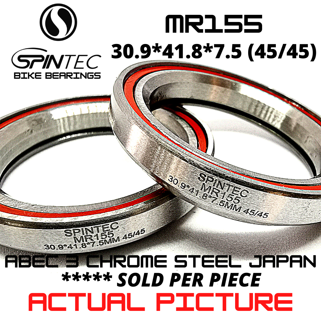 MR155 Bicycle Bearing 30.9*41.8*7.5mm (45/45) – Japan Chrome Steel Rubber Sealed Bike Headset Bearing