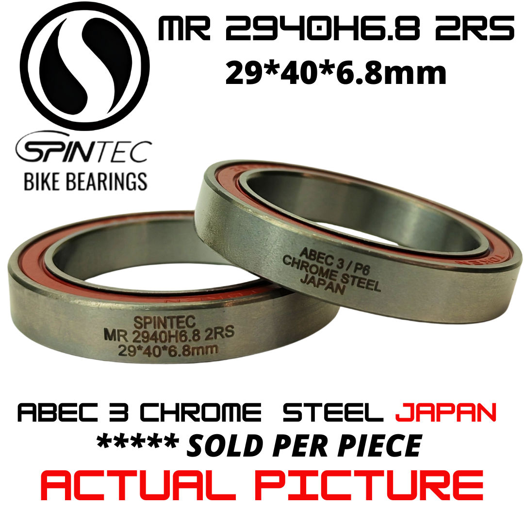 MR2940H6.8 2RS Bicycle Bearing 29*40*6.8mm – Japan Chrome Steel Rubber Sealed Bike Bottom Bracket Bearing