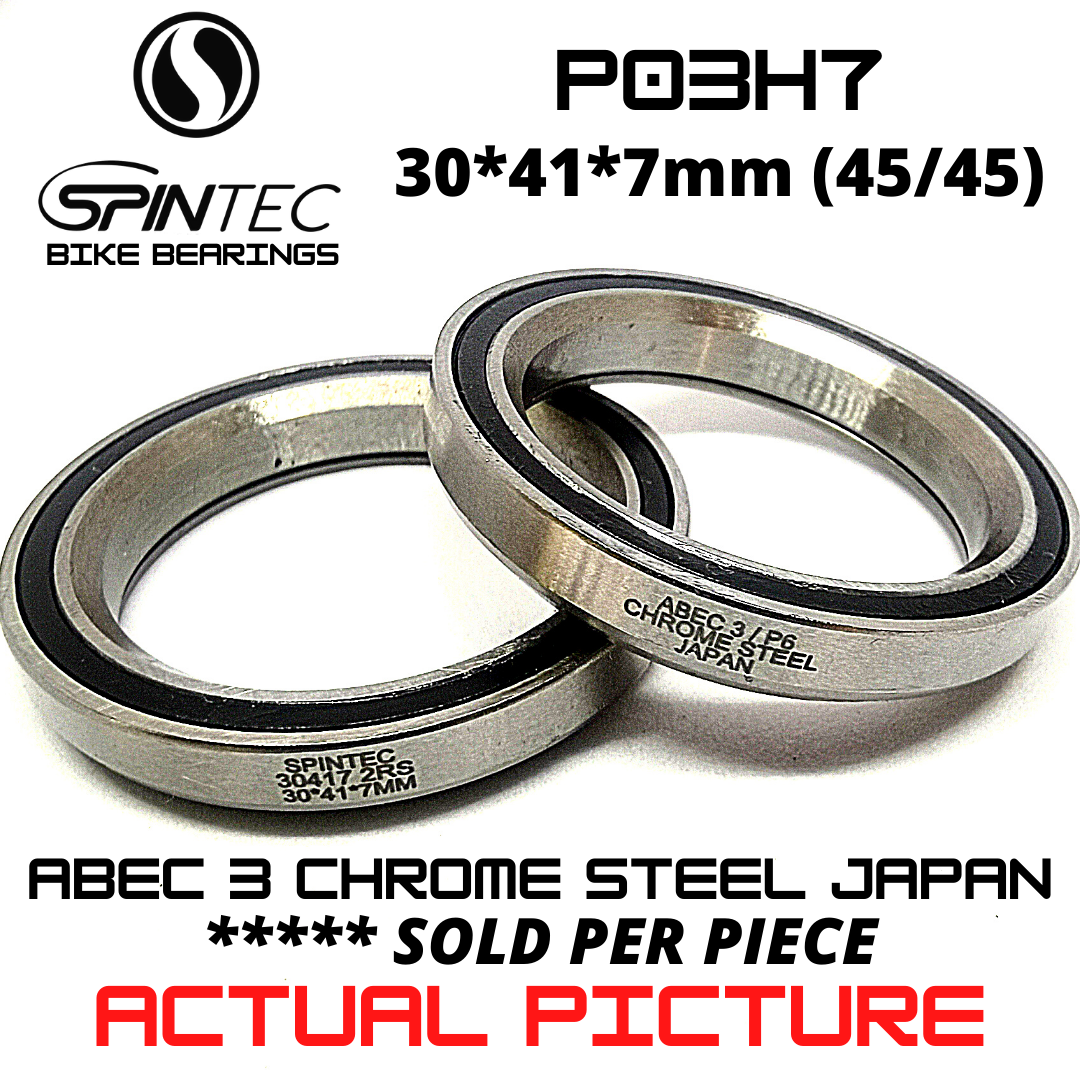P03H7 Bicycle Bearing 30.15*41*7mm (45/45) – Japan Chrome Steel Rubber Sealed Bike Headset Bearing