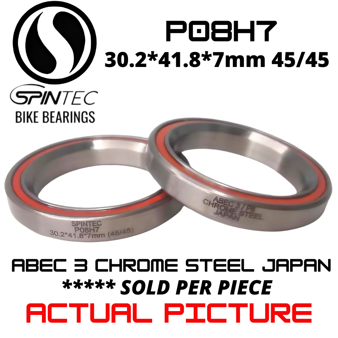 P08H7 Bicycle Bearing 30.2*41.8*7mm (45/45) – Japan Chrome Steel Rubber Sealed Bike Headset Bearing