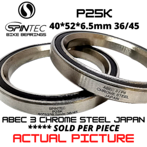 P25K Bicycle Bearing 40*52*6.5mm (36/45) – Japan Chrome Steel Rubber Sealed Bike Headset Bearing