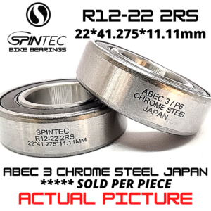 R12-22 2RS Bicycle Bearing 22*41.275*11.11mm – Japan Chrome Steel Rubber Sealed Bike Bottom Bracket Bearing